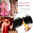 thumbnail image 4 of Faux Marabou Feather Boa - 2 Yards Black Boa Feather, Craft Feathers Scarf for Clothes Accessories Latin Wedding Dress Home Party Costumes Decoration,20 g Feather Boas, 4 of 5