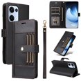 thumbnail image 1 of FOXDOCK Funda tipo Cartera para OPPO Reno 14 5G – Cubierta de Cuero PU con Múltiples Ranuras, Bolsillo para Efectivo y Correa de Muñeca, 1 of 6