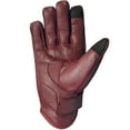 thumbnail image 6 of Men's Premium Leather Street Motorcycle Protective Cruiser Biker Gel Gloves Oxblood XXL, 6 of 6