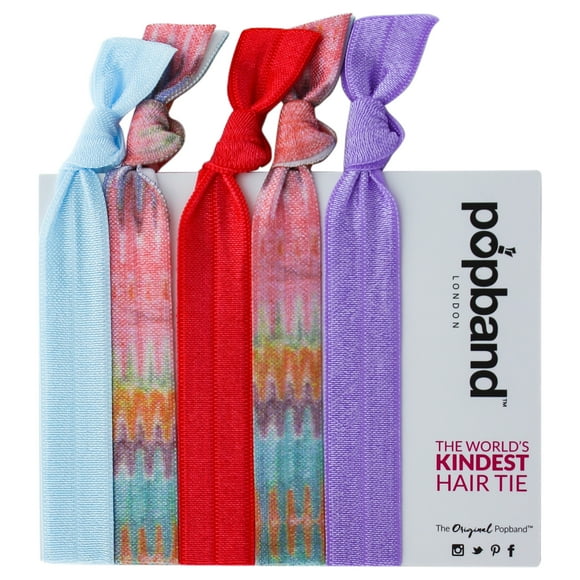Hair Tie - Summer Breeze by Popband for Women - 5 Pc Hair Bands