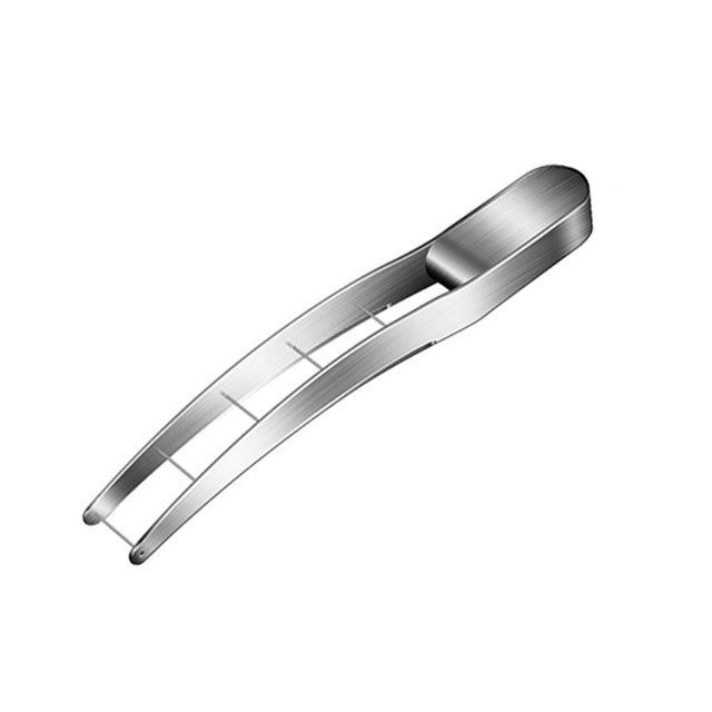 Monstrate Abridor de frutas Shell Slicer Utensilio de cocina Acero inoxidable Multifuncional Operación simple Dureza Sandía Tenedor Cocina y Comedor rebanador