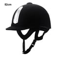 thumbnail image 3 of Aoanydony Womens Riding Hat Adjustable Belt Soft Lining Non-deformable Equestrian Horse Riding Black 52cm, 3 of 6