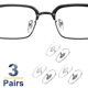thumbnail image 3 of Almohadilla Nasal para Gafas Antideslizante Agarre para Gafas de Montura Plástica Plateada, 3 of 7
