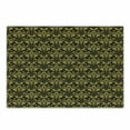thumbnail image 1 of Damask Cutting Board, Antique Victorian Foliage Motifs Vintage Royal Design with Rococo Influences, Decorative Tempered Glass Cutting and Serving Board, Small Size, Black Earth Yellow, by Ambesonne, 1 of 1