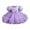 Purple, variant on FAOWME Kids Flower Girl Dress Ruffle Tulle Beads Toddler Bowknot Wedding Pageant Birthday Party Evening Tutu Dresses 3-4 Years