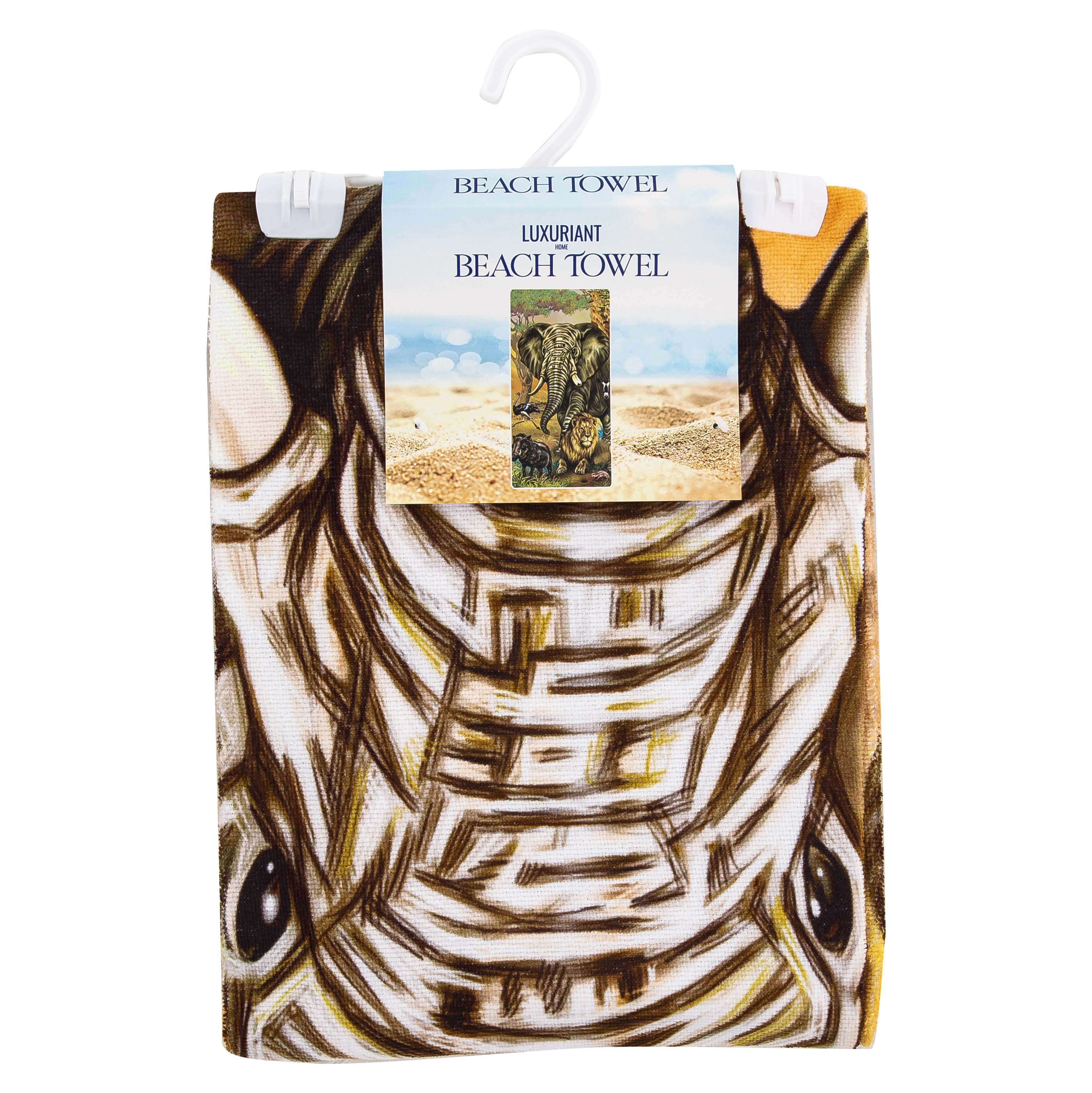 Luxuriant Safari 1 30in x 60in Beach Towel