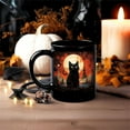 thumbnail image 7 of shyuyusa Halloween Ceramic Mug Set Of 2 - Gothic Cat Design For Coffee Tea Hot Drink Use At Home Office 11 Ounce Capacity, 7 of 7