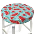 thumbnail image 3 of Susaid Watermelon Print Elastic Bar Stool Cover Personalized Washable Stool Cover for Barbershop Home Bar Kitchen-12 inch, 3 of 7