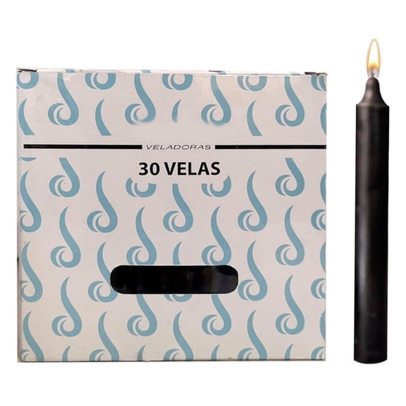 Velas Largas Parafina de 15cm Caja Con 30 piezas Velitas