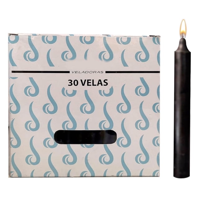 Velas Largas Parafina de 15cm Caja Con 30 piezas Velitas