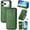 Green, variant on for iPhone 17 Pro Max Wallet Case, PU Leather Flip Phone Case with Viewing Stand and Card Holders, Full Protection Magnetic Clasp Folio Purse Cover with Cash Slot for iPhone 17 Pro Max, Gray