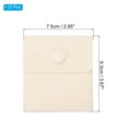 thumbnail image 2 of REGALWOVEN Jewelry Pouches with Snap Button, Velvet Jewelry Pouches for Necklace Earring Storage Beige 3.66"x2.95", 2 of 6