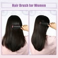 thumbnail image 2 of Unique Bargains Hair Brush 9 Row Styling Brush for Women Detangling Brush Travel Wet Hair Brush for Curly Hair Black Red, 2 of 7