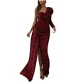 thumbnail image 2 of UPPADA Robe de Cocktail pour Femmes à Manches Longues Robe d'Invitée de Mariage Fente Latérale Robe Formelle Évasée Taille Haute Robe de Fête Robe de Bal Robe de Cocktail jusqu'à 40 % de Rabais, 2 of 7