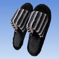 thumbnail image 5 of Bixock Slippers for Womens Indoor House Cotton Shoes Multi Size Fluzzy Fleece Lined Slide Warm Comfortable Non-Sliped Women Shoes, 5 of 6