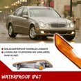 thumbnail image 4 of GTINTHEBOX Amber Lens Front Bumper Side Marker Lights For 2003-2006 Mercedes W211 E-Class, 4 of 8