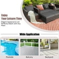 thumbnail image 4 of Costway 5PCS Patio Rattan Furniture Set Loveseat Sofa Ottoman Cushioned Gray, 4 of 8