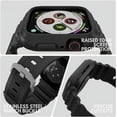 thumbnail image 2 of ZSOU Rugged Watch Band with Case for Apple Watch Ultra 49mm - Black Translucent, 2 of 4