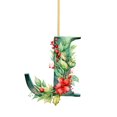 thumbnail image 1 of Adornos para árbol de Navidad, 26 letras, Navidad, acrílico, 1 adorno para árbol de Navidad, 1 of 5