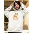 thumbnail image 2 of Cute Shiba In Box Hoodie Women -Image by Shutterstock, Female XX-Large, 2 of 4