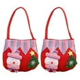 thumbnail image 1 of Bolso de hombro navideño para niños, totalizador lindo de Papá Noel y muñeco de nieve, 1 of 5