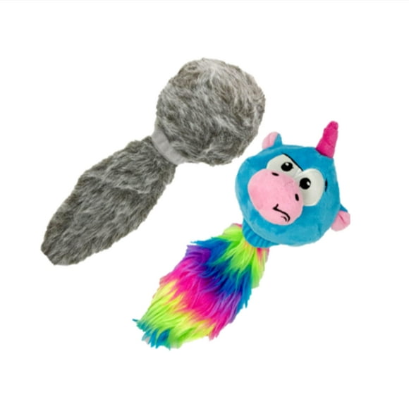 Hyper Pet Doggie Tail Unicorn Pal Interative Plush Dog Toys - 2 Pack Value Pack (Interactive Dog Toys That Wiggles, Vibrates Barks-Dog Toys for Boredom Stimulating Play) colors May Vary