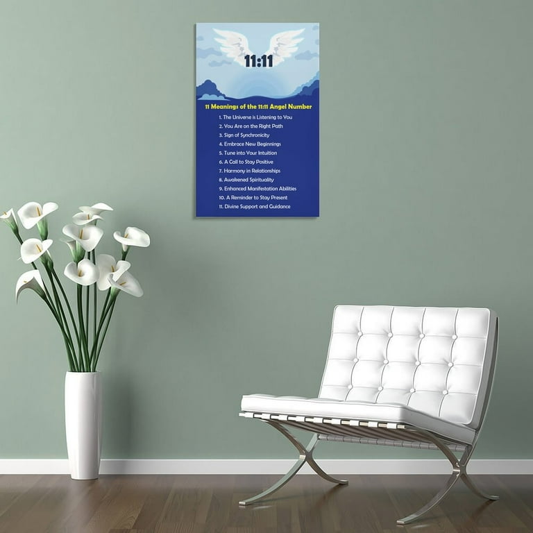 11 Meanings of The 1111 Angel Numbers Print Photo Art Painting