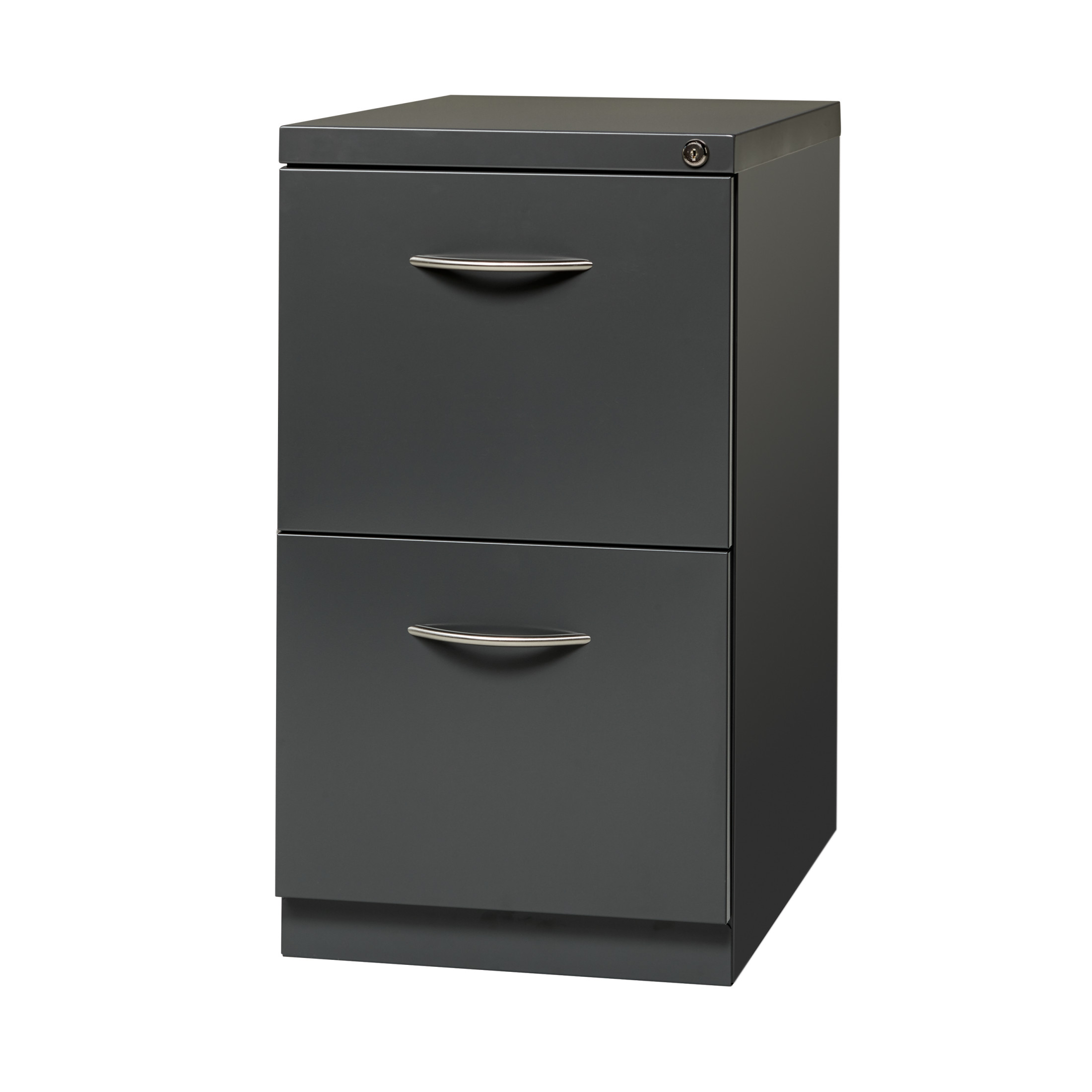 Hirsh 23" Deep Mobile Pedestal File Cabinet 2 Drawer File-File, Letter Width, Charcoal - image 4 of 6