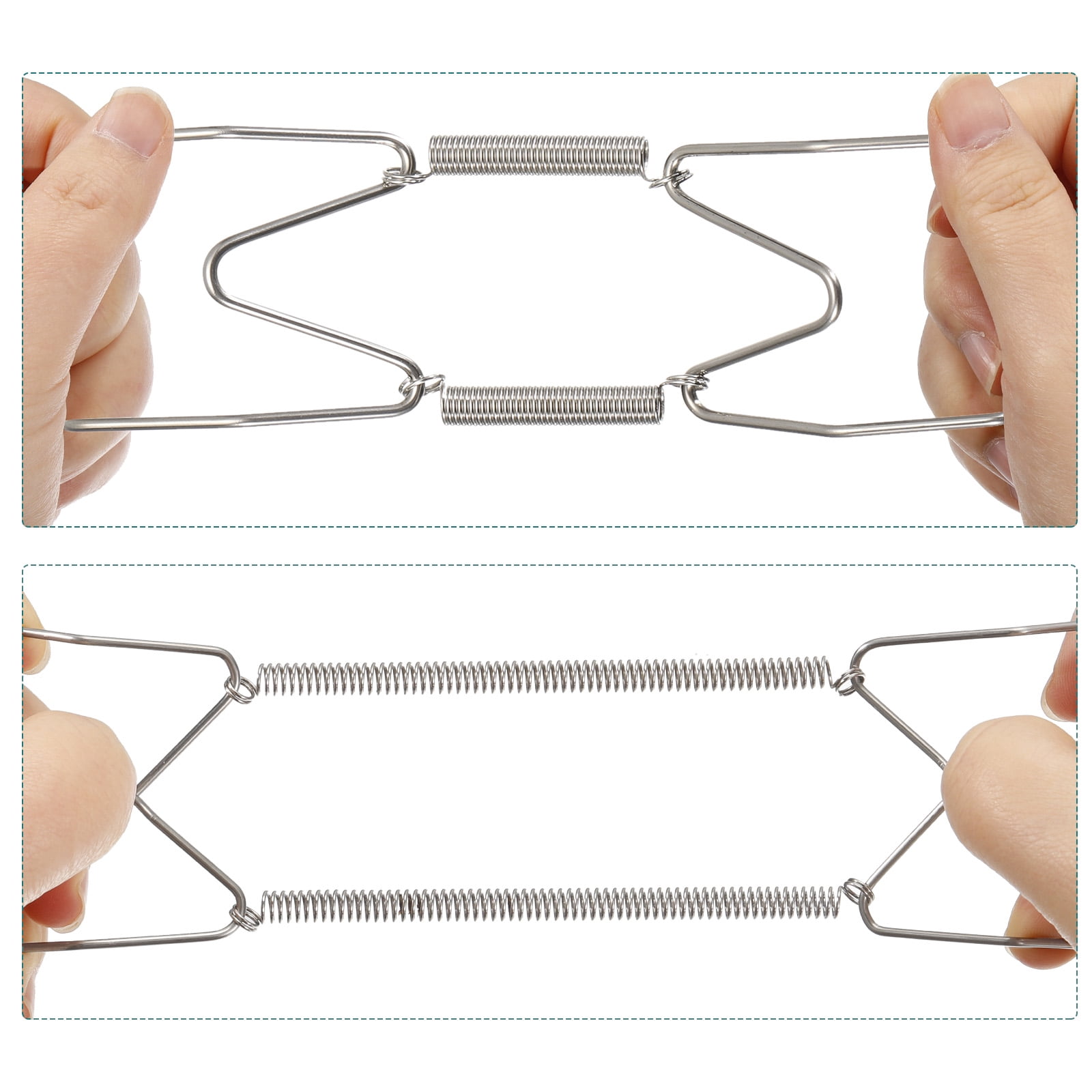 Unique Bargains 10Pcs Invisible Wall Plate Hangers for Plates and Artwork Display Silver