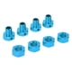 thumbnail image 5 of Acoplador hexagonal de rueda de aleación de aluminio de 4 piezas de 17 mm para controlador hexagonal de rueda RC de camión serie JLB 1/10 Azul, 5 of 8