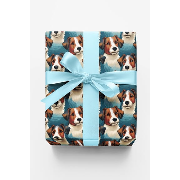 London Penny Premium Wrapping Paper - Jack Russell Terrier Tenacity