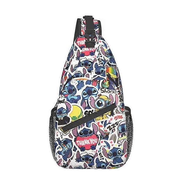 Crossbody bag for primary and secondary school students casual chest bag cartoon print casual bag