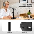 thumbnail image 3 of NEEWER Soporte para micrófono de escritorio, soporte ajustable para micrófono de mesa con clip y adaptador de 3/8" a 5/8" compatible con Blue Yeti Snowball HyperX QuadCast SoloCast Shure, carga máxima, 3 of 7