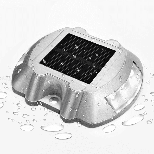 1PCS Solar Horseshoe Road Stud Light - Blanco - Siempre encendido MFZFUKR CPB-US-DYP702-3