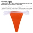 thumbnail image 4 of 1 Pcs 50 Feet Orange Pennant Banner Flags String Triangle Hanging for Festive, Wedding, Birthday Party Decorations, 4 of 6
