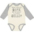 thumbnail image 3 of Inktastic Cellist Music Gift for Cello Player Boys or Girls Long Sleeve Baby Bodysuit, 3 of 5