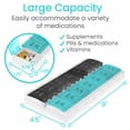 thumbnail image 5 of Vive Weekly Medication Organizer – Push-Button Pill Box with Removable AM/PM Trays, BPA-Free Travel Medicine & Vitamin Storage Case, 5 of 9