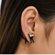 thumbnail image 1 of Lindos pendientes sencillos de gatito. Los pendientes creativos desmontables cuentan con un lindo diseño de gatito., 1 of 6