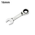 thumbnail image 1 of Llave rechoncha de trinquete CR-V Llave de trinquete métrica de acero Herramienta de reparación de automóviles (16 mm), 1 of 9