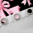 thumbnail image 4 of Castle Fairy Alphabet Bowknot Curtains Pack of 2 (42x84 Each),Pink Bow Curtains Blackout,Monogrammed Letter Bedroom Curtains,Luxury Girls Bedroom Decor, 4 of 6