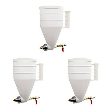 3X Exterior Wall Building Paint, Real Stone Paint, Plastic Coated Sprayer Cement Mortar Sprayer Latex Paint,3 x ,White