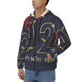 thumbnail image 3 of Honeii 2025 New Year 2 Print Hoodies for Men, Pullover & Full Zip, Breathable Zip up Hoodie, Sweatshirt-Large, 3 of 5