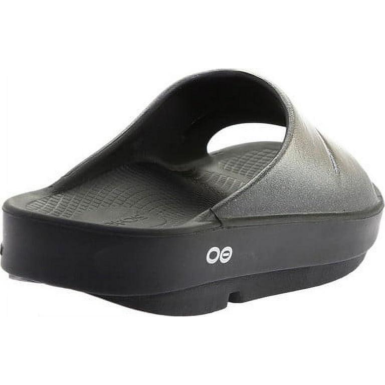 ウーフォス OOmega OOahh Luxe(Black Sparkle) Women's OOmega OOahh Stacked Sandal - Black Sparkle – OOFOS