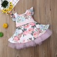 thumbnail image 2 of Worallymy Vestido de niña Estampado floral Bowknot Cinturón Ropa de bebé Vestido de fiesta para niños Regalo, 80 cm Worallymy JD735801109, 2 of 7