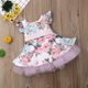 thumbnail image 2 of Vestido Niña Vestido Estampado Floral con Cinturón Bowknot FleinngHoz JD710495439, 2 of 7