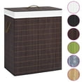 thumbnail image 3 of vidaXL Bamboo Laundry Basket Brown 26.4 gal, 3 of 4
