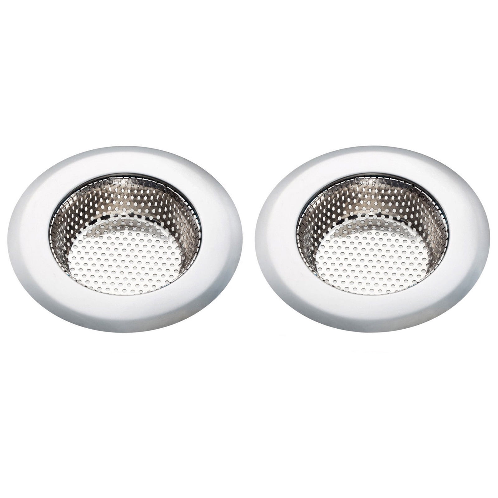 Eeekit 2 Pack Kitchen Sink Strainer Stainless Steel Screen Mesh Basket Cover Catcher Stopper Prevent Clogged Drains For Shower Utility