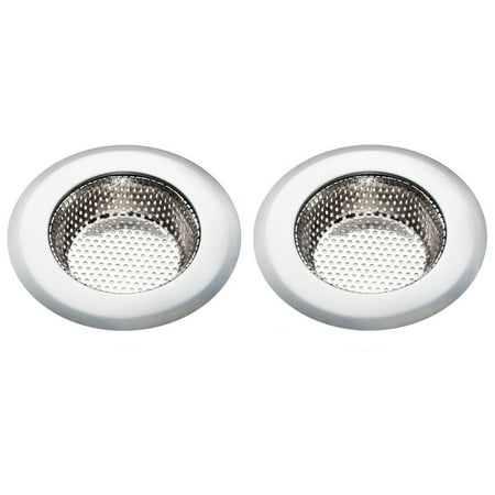EEEKit 2-Pack Kitchen Sink Strainer, Stainless Steel Screen Mesh Basket Cover Catcher/Stopper Prevent Clogged Drains for Kitchen Shower & Utility...