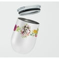 thumbnail image 2 of Carolines Treasures CK4249TBL12 Catahoula Leopard Dog Pink Flowers Stainless Steel 12 oz Stemless Wine Glass 12 oz, 2 of 4