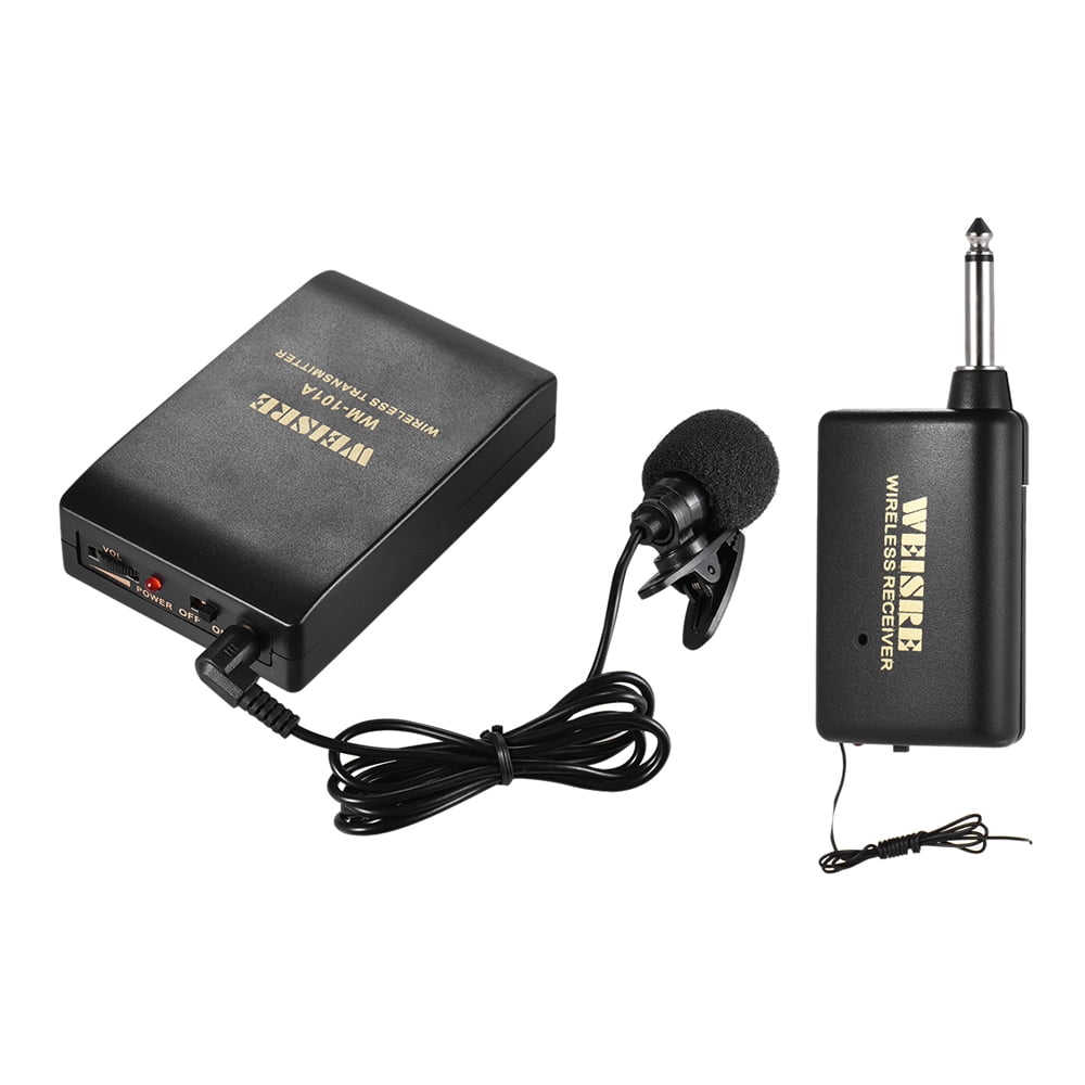 Transmitter Handheld Power Adapter-for Karaoke PA DJ Pro PDWM2115 ¼’’ Cable Headset Pyle Dual Channel Wireless Microphone System-Portable VHF Audio Mic Set with Clip Lavalier Lapel